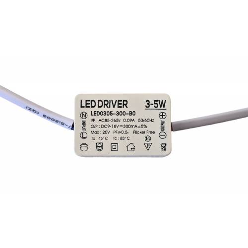 LED Driver LED0305-260-B0 – 300 mA 3–5W - zasilacz diod power led