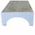 Nóżkozaślepki PETG do profilu aluminiowego 10cm BIAŁE komplet - Wysokość 47 mm - Druk 3D – 2szt