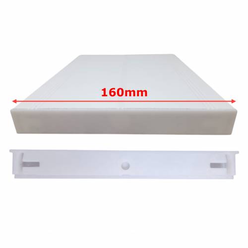 Zaślepki ASA do profilu aluminiowego 160mm BIAŁE komplet - Druk 3D – 2szt
