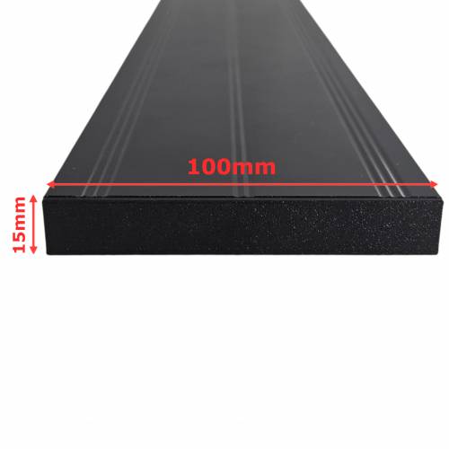 Zaślepki PETG do profilu aluminiowego 10cm CZARNE komplet - Druk 3D – 2szt