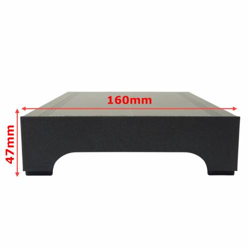 Nóżkozaślepki PETG do profilu aluminiowego 160mm CZARNE komplet - Wysokość 47 mm -  Druk 3D – 2szt