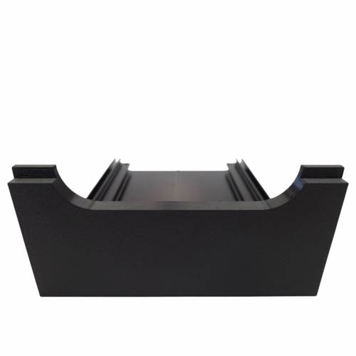 Nóżkozaślepki PETG do profilu aluminiowego 160mm CZARNE komplet - Wysokość 77 mm - Druk 3D – 2szt