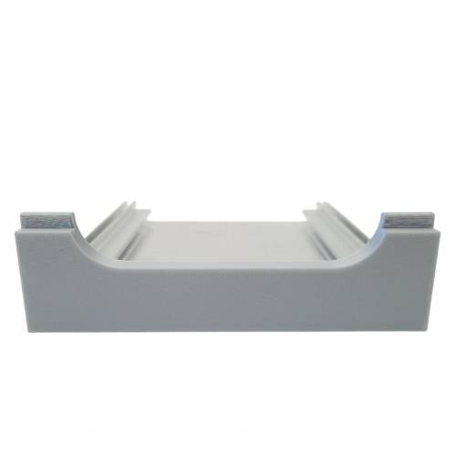 Nóżkozaślepki PETG do profilu aluminiowego 160mm SZARE komplet - Wysokość 47 mm -  Druk 3D – 2szt