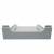 Nóżkozaślepki PETG do profilu aluminiowego 160mm SZARE komplet - Wysokość 47 mm -  Druk 3D – 2szt