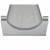 Nóżkozaślepki PETG do profilu aluminiowego 10cm SZARE komplet - Wysokość 47 mm - Druk 3D – 2szt