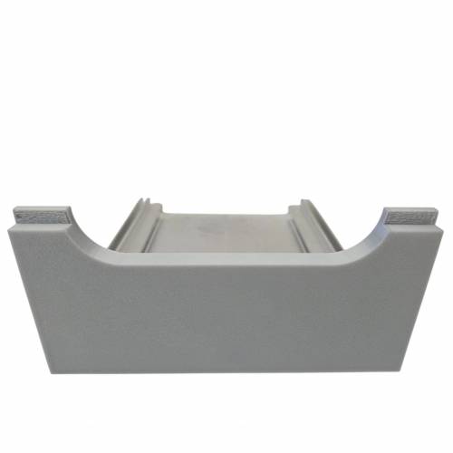 Nóżkozaślepki PETG do profilu aluminiowego 160mm SZARE komplet - Wysokość 77 mm - Druk 3D – 2szt