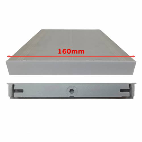 Zaślepki PETG do profilu aluminiowego 160mm SZARE komplet -  Druk 3D – 2szt