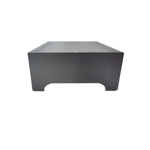 Nóżkozaślepki PEŁNE do profilu aluminiowego 160mm CZARNE komplet - wysokość 77 mm - PCV - 2szt