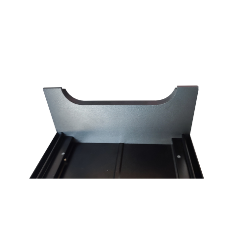Nóżkozaślepki PEŁNE do profilu aluminiowego 160mm CZARNE komplet - wysokość 77 mm - PCV - 2szt