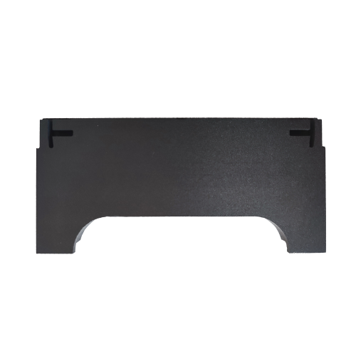 Nóżkozaślepki PEŁNE do profilu aluminiowego 160mm CZARNE komplet - wysokość 77 mm - PCV - 2szt