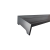 Nóżkozaślepki PEŁNE do profilu aluminiowego 160mm CZARNE komplet - wysokość 77 mm - PCV - 2szt