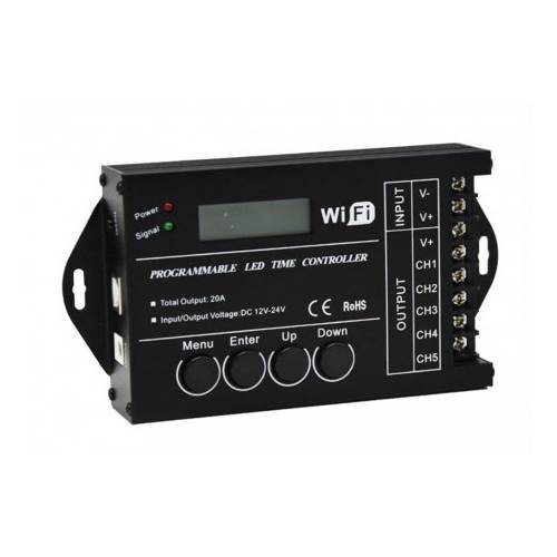Sterownik LED TC421 WI-FI 12-24V 5x4A Zmierzch/Świt