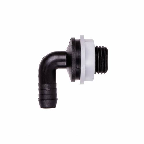 Kolanko wlotu wody do hydroponiki na wąż 12,5