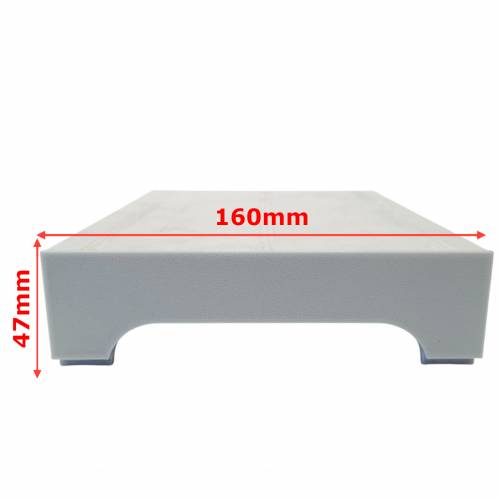 Nóżkozaślepki PETG do profilu aluminiowego 160mm SZARE komplet - Wysokość 47 mm -  Druk 3D – 2szt